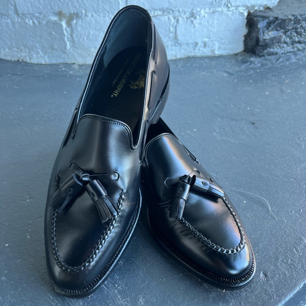 VINTAGE/UNWORN Johnston & Murphy Westchester, made in USA 7.5D Made in USA